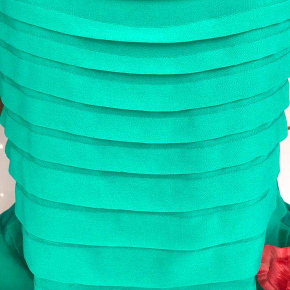 💐DANA BUCHMAN GREEN LAYERED TOP SIZE XL💐 - Picture 10 of 14